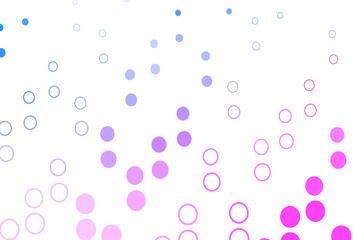 Fototapeta na wymiar Light Pink, Blue vector cover with spots.