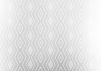 Light Silver, Gray vector background with lines, rhombuses.