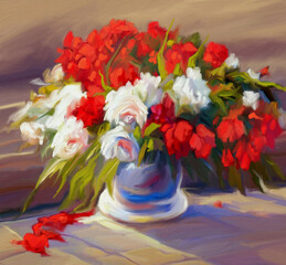 bouquet of flowers in a vase