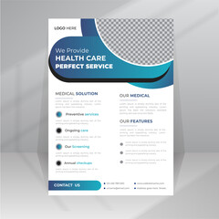 Health Care Perfect Service Medical Flyer template