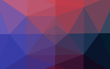 Dark Blue, Red vector abstract mosaic backdrop.