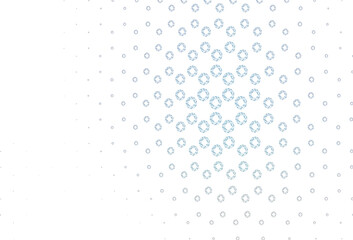 Light blue vector background with bubbles.