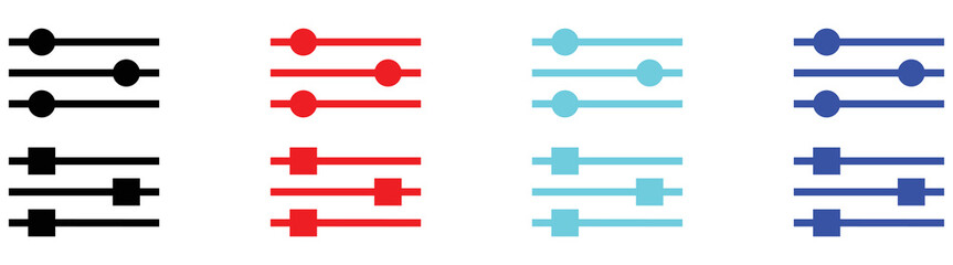 Obraz premium setup icon set. settings setup collections. style sign symbol for app and web, vector illustration