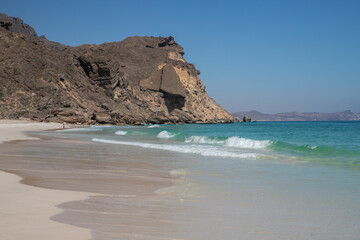 Fototapeta na wymiar Al Fizayah Beach, Sultanate of Oman