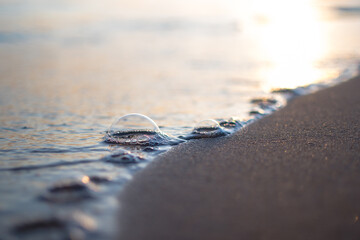 Amanecer en la playa.