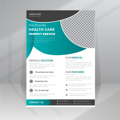 Health Care Perfect Service Medical Flyer template