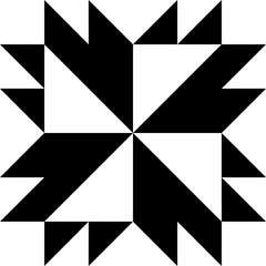 Barn quilt symbol icon