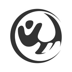 Charity people care Logo template Icon Illustration Brand Identity