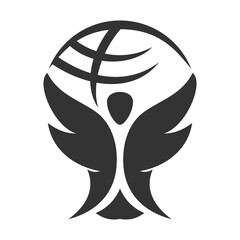 Charity people care Logo template Icon Illustration Brand Identity