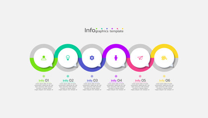Infographic vector design business template