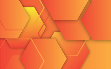 abstract colorful hexagon geometric shape background
