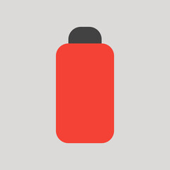 Low battery icon in flat style about user interface, use for website mobile app presentation