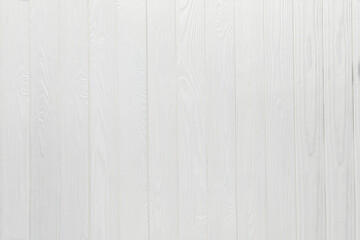 Obraz premium Texture of white wooden surface as background, top view