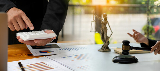 Business, finance and law, bank loan approval concept