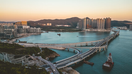 24 Dec 2022 Construction of Cross Bay Link, Tseung Kwan O, Hong Kong