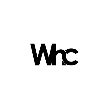 whc letter initial monogram logo design
