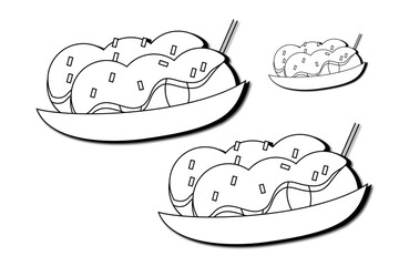 food coloring vector.