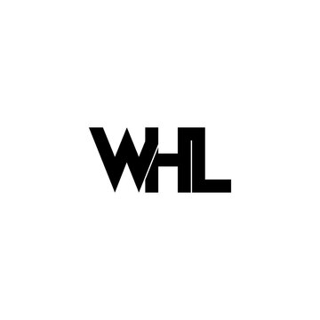 whl letter initial monogram logo design