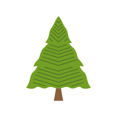 Christmas tree illustration A collection of cartoon pines suitable for greeting cards, invitations, banners, and the web. Christmas decorative elements on a white background