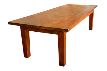 Wooden table.