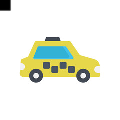 taxi icon flat style vector