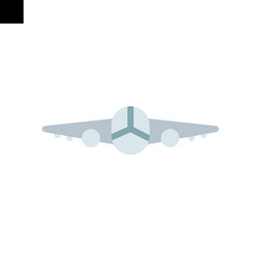 plane icon flat style vector