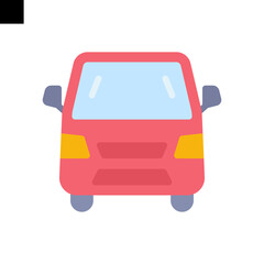 car icon flat style vector