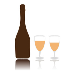 Champagne bottle icon