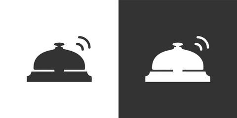 Call service, hotel bell vector icon