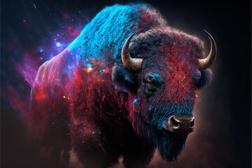 Buffalo Bison - obrazy, fototapety, plakaty