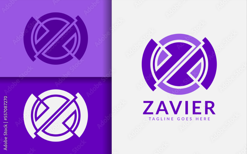 Poster this image features an initial letter z logo design with a modern minimalist concept, perfect for us