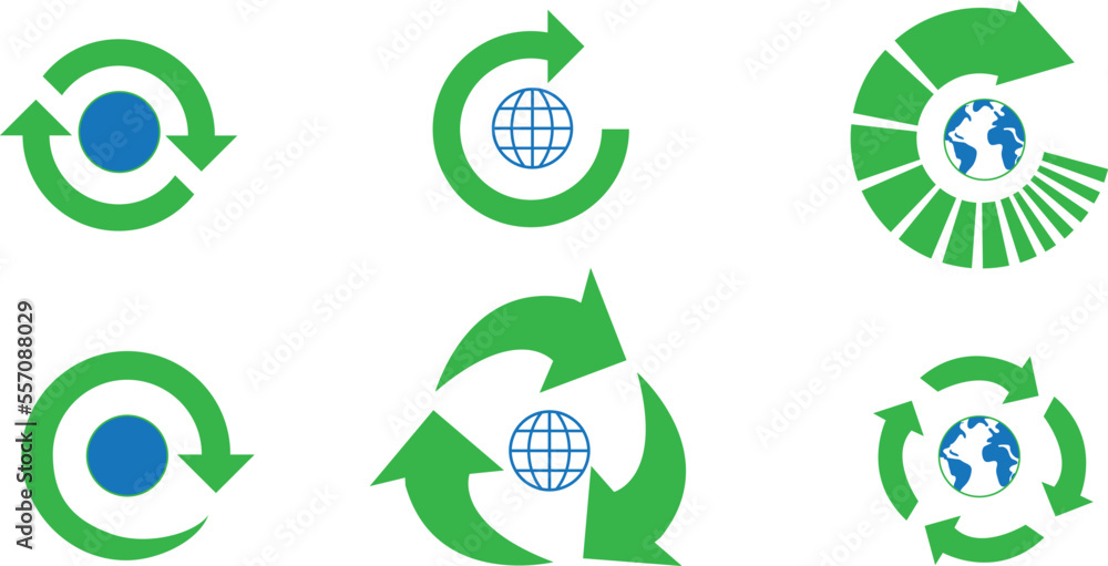 Poster outline silhouette global axpansion icon set with different style isolated on white background