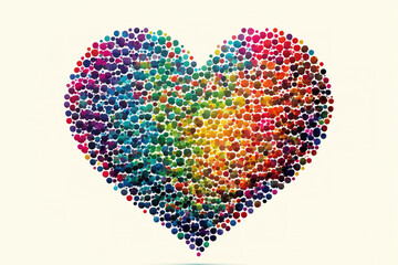 Flying heart shaped sparkles