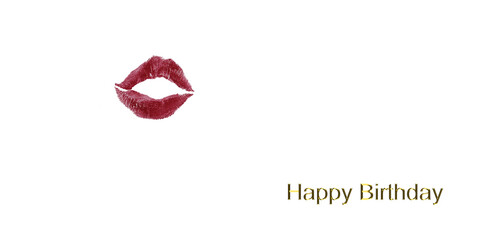 Beautiful postcard in the style of minimalism happy birthday