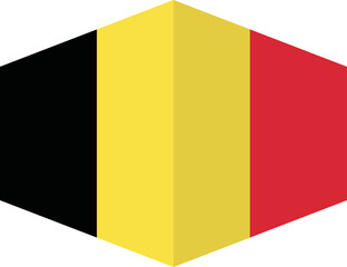 Belgium flag background with cloth texture.Belgium Flag vector illustration eps10.