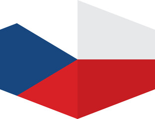 Czech Republic flag background with cloth texture.Czech Republic Flag vector illustration eps10.