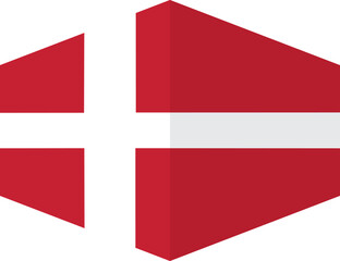 Denmark flag background with cloth texture.Denmark Flag vector illustration eps10.