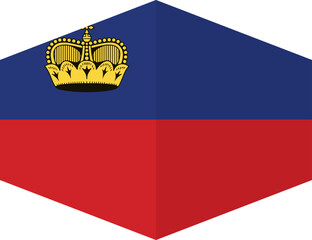 Liechtenstein flag background with cloth texture.Liechtenstein Flag vector illustration eps10.