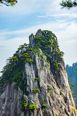 Natural scenery of Huangshan Scenic Area in Anhui Province