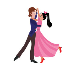 Boys And Girls In Ballroom Dancing Transparent PNG  