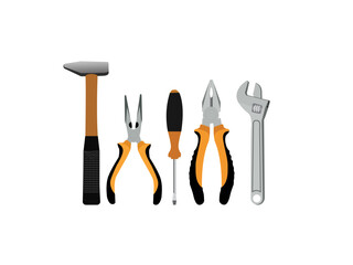 Hardware Tools Illustration.