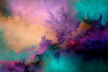 Pastel Painted Textured Background Generative AI