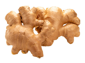 Ginger on white background, Fresh Ginger root on white background PNG File.