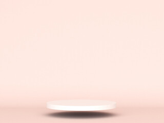 Valentines Day podium abstract. scene with Valentines object and pink background,  red, pink heart product display, luxury 3d render. stand for Valentines gift, showcase, cosmetic, podium product.