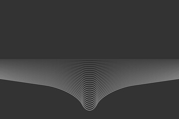 Simple wave line background. Vector illustration.