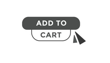 Add to cart button web banner templates. Vector Illustration
