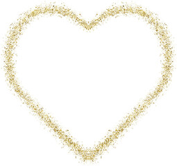 gold heart glitter frames