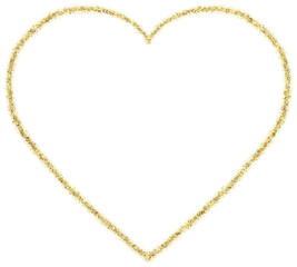 elegant gold heart glitter frames