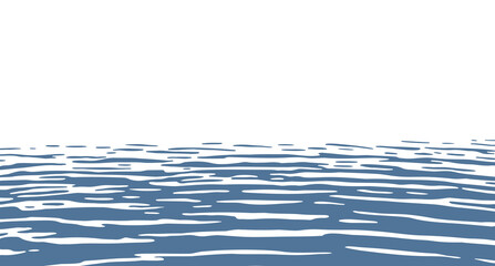 One-color ocean ripples background with still water - obrazy, fototapety, plakaty