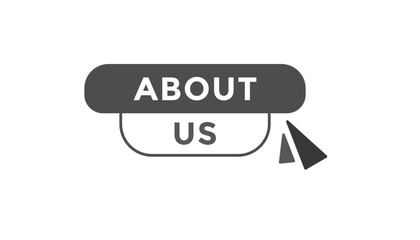 About us button web banner templates. Vector Illustration
